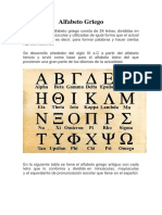 Alfabeto Griego y Signos Ortográficos