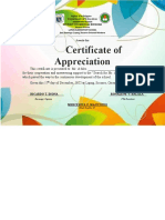 Certificate of Appreciation Christmas