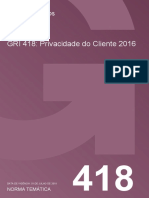 GRI 418 - Privacidade Do Cliente 2016 - Portuguese