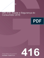 GRI 416 - Saúde e Segurança Do Consumidor 2016 - Portuguese