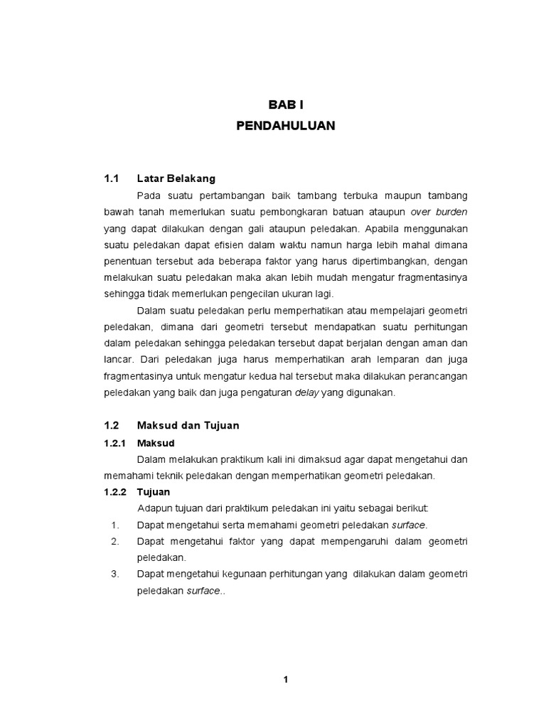Rumus Loading Density Peledakan | PDF | Sains & Matematika