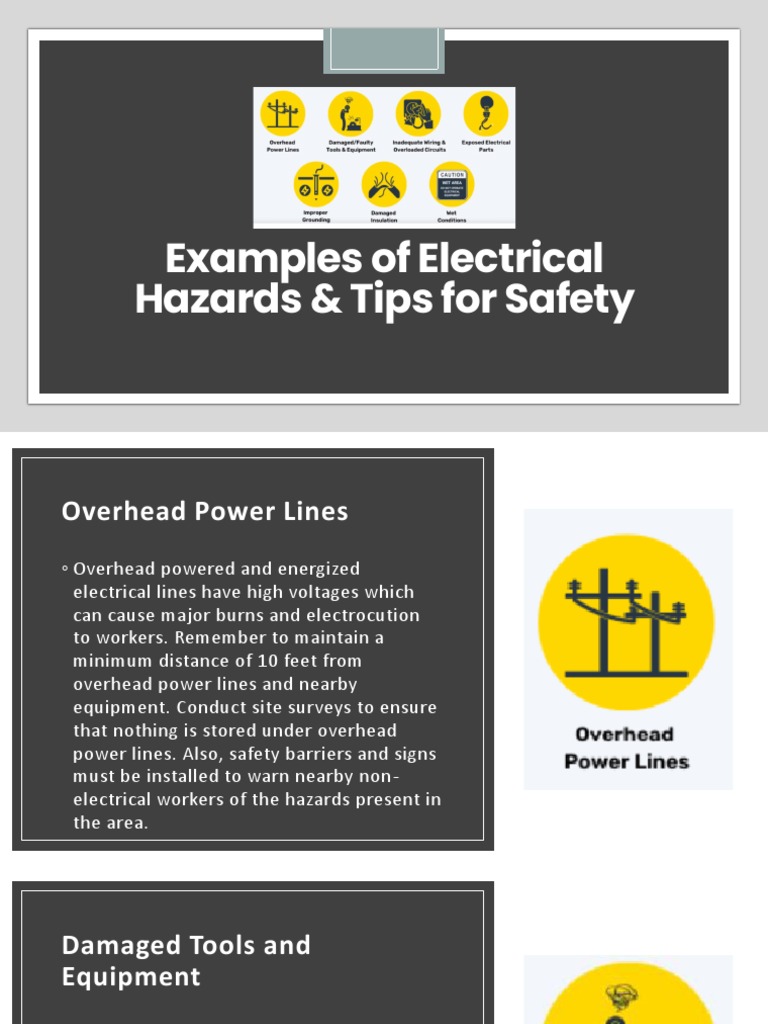 Examples of Electrical Hazards & Tips For Safety PDF Insulator