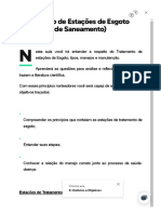 Tratamento de Estações de Esgoto (Princípios de Saneamento)