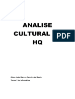 Analise Cultural de HQ