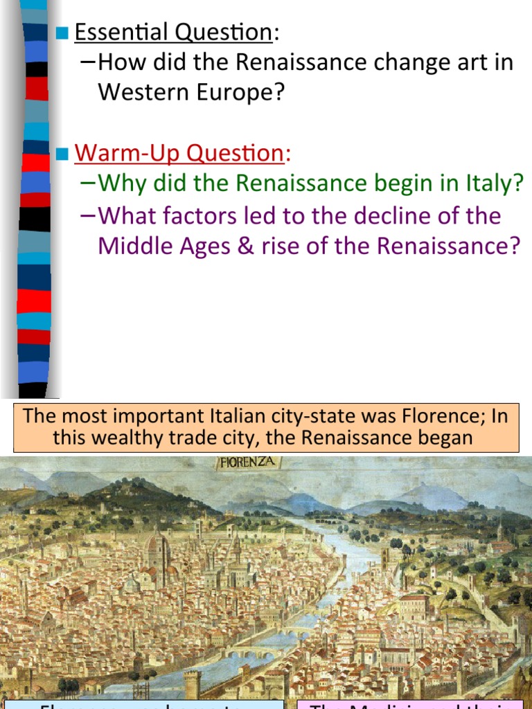 Origins of the Renaissance in Italy | PDF | Renaissance | Michelangelo
