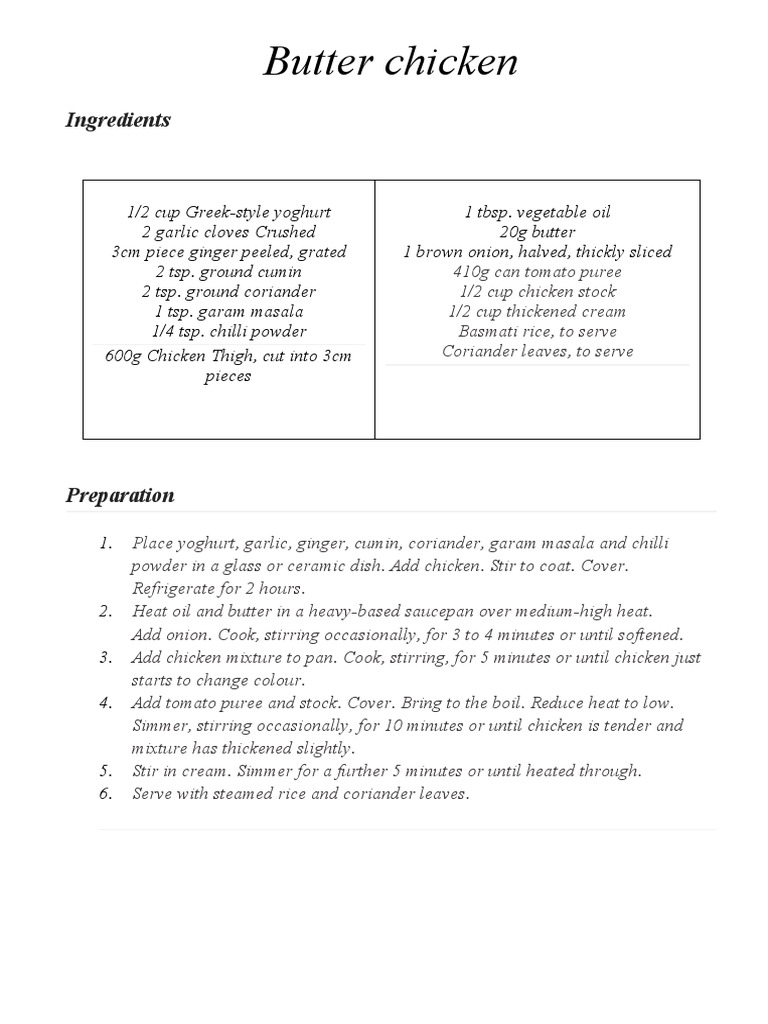 Chicken Recipes Download Free Pdf Curry Ginger