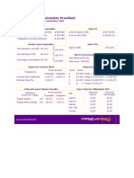 Indicadores Previsionales Previred