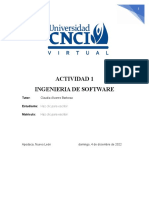 Ingenieria de Sofrtware Actividad 1