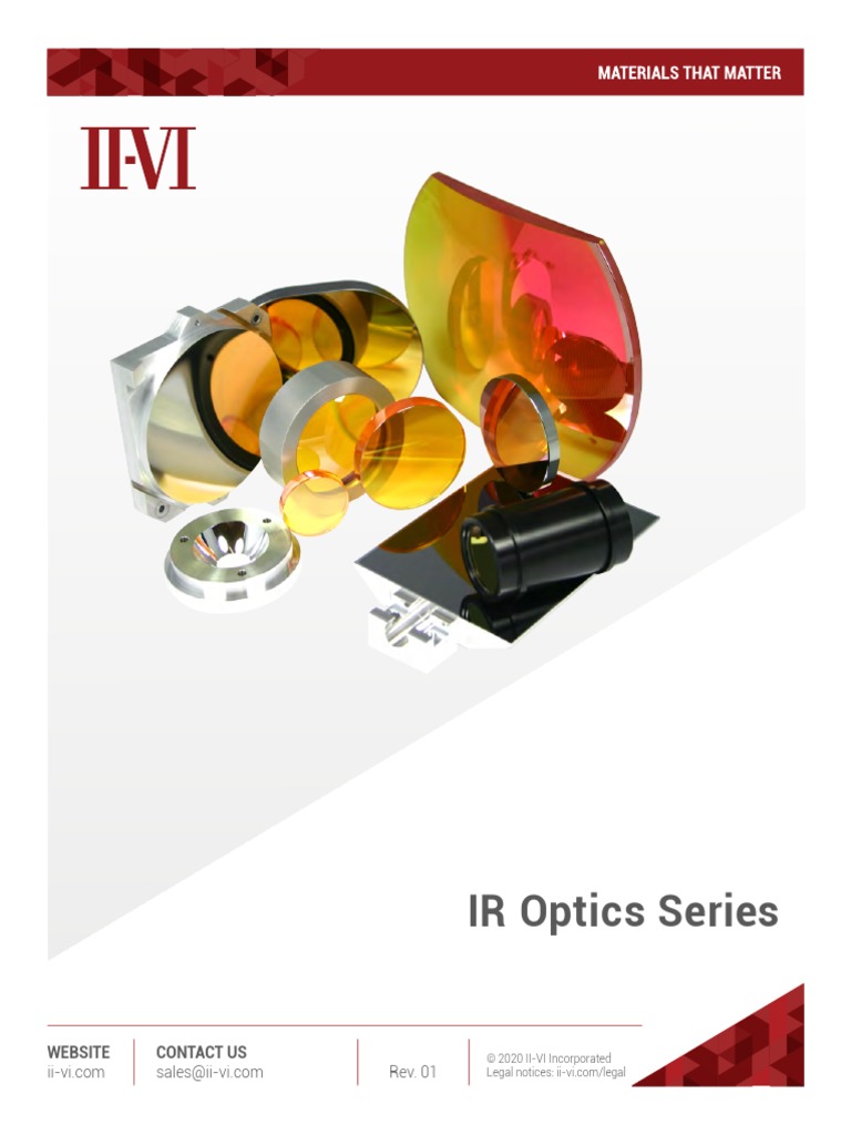 IIVI CO2 10.6um Optics Catalog PDF PDF Mirror Optics