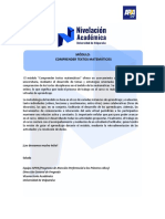 Plan Módulo 18 Comprender Textos Matematicos