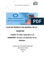 Plan de Trabajo Dia Mundial de La Diabetes Ps Jimbe 2022