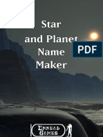 Star and Planet Name Maker