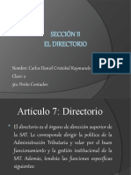 Articulo 7 El Directorio