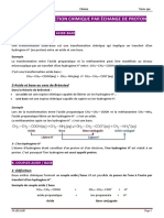 Cours - Réact° Chimiq Par Échange de Proton.