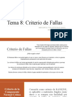 Tema 8 CRITERIOS DE FALLAS