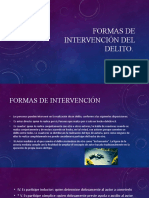 Formas de Intervención Del Delito