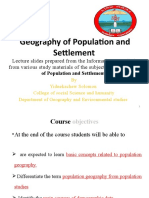 Geography of Population and Settlement