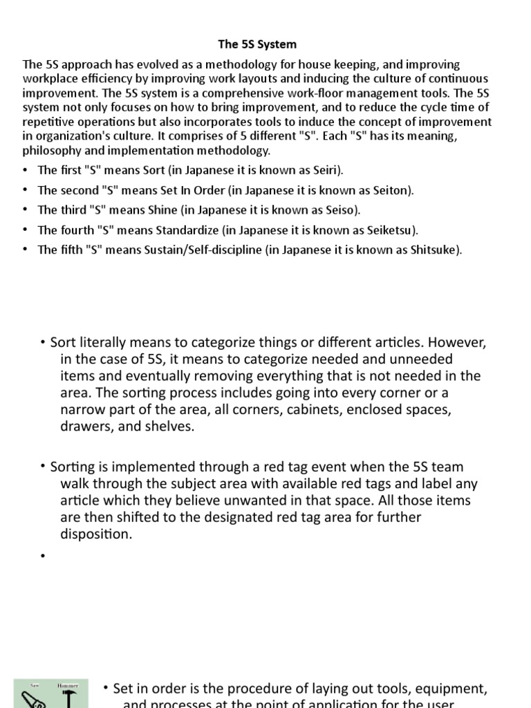 Understanding the 5S System | PDF | Business
