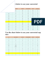 Use The Chart Below To See Your Converted Band Size