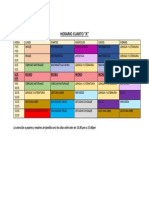 Horario Cuarto