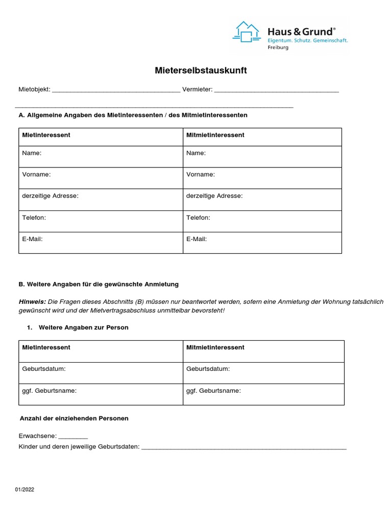 MIETERSELBSTAUSKUNFT SELBSTAUSKUNFT F R MIETER VORLAGE visual data 7