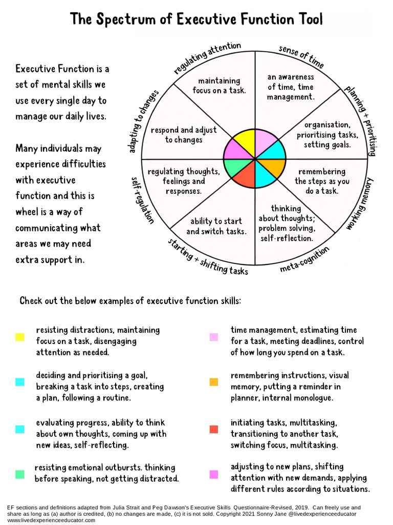 Executive Function Worksheets | PDF