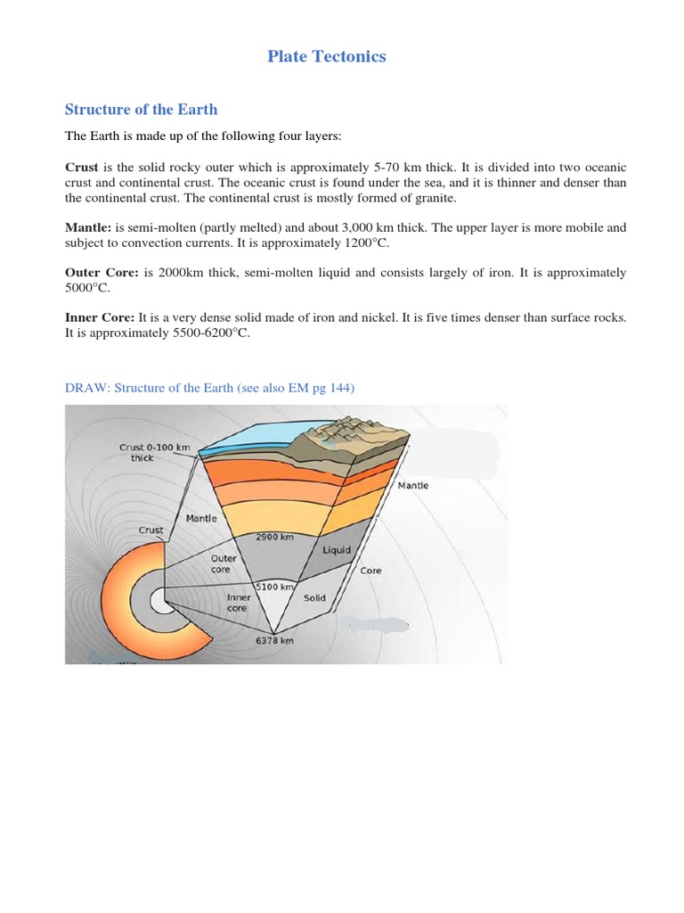 Plate Tectonics Pt1 Introduction PDF Plate Tectonics Earth