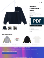 Banner Crewneck - Navy - Sturniolo Clothing