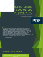 Enfoque de Genero Como Metodo Interpretativo