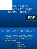 Modalitati de Realizare A Ed - Interculturala