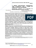 A    perícia    papiloscópica    apresentada como    alternativa    para    o    ensino    da química no estado de Roraima