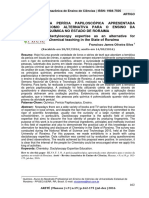 A perícia papiloscópica como alternativa para ensino de química