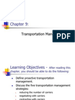 Chapter 9 - Transportation Management