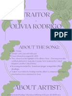 Olivia Rodrigo's hit song "Traitor