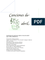 Canciones de abril