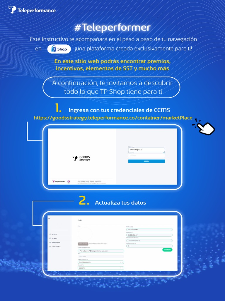 Guía de Uso de TP Shop Teleperformance | PDF