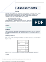 Operating Working Capital Graded Quiz