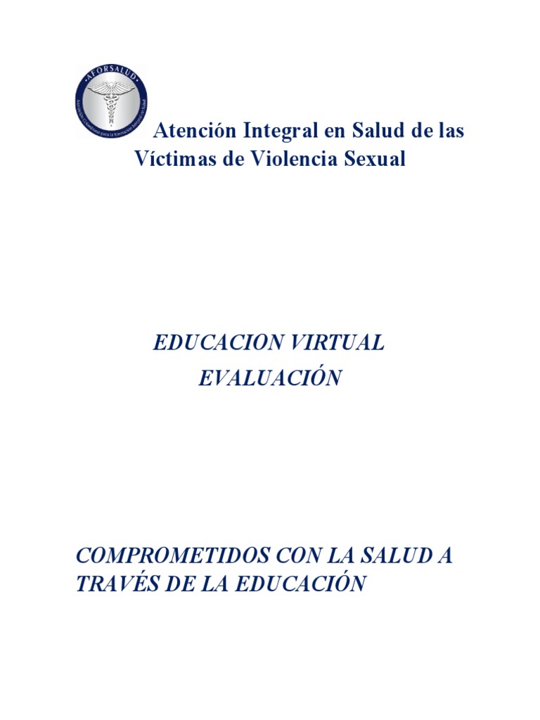 Atención Integral a Víctimas de Violencia Sexual | PDF | Violencia | Aborto