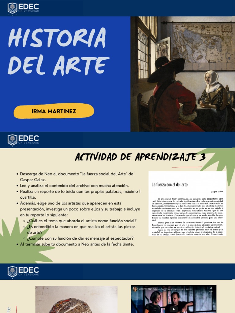 03 La Funcion Social Del Arte Actividad 3 PDF Arte callejero