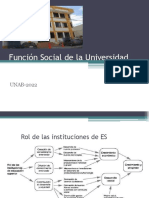 Función Social de La Universidad