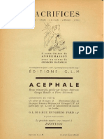 Georges Bataille Et Al - Acéphale 2 - Jan. 1937