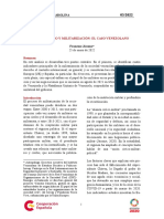 Militarismo Y Militarización: El Caso Venezolano