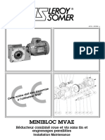 MINIBLOC MVAE Réducteur Combiné Roue Et Vis Sans Fin Et Engrenages Parallèles