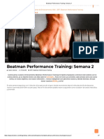 Beatman Performance Training Semana 2