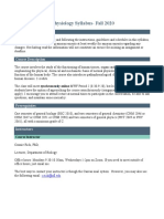 Human Physiology Course Outline