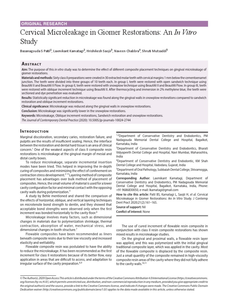 Porosity Formation and Microleakage of Composite Resins Using The