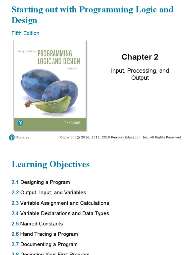 Input, Output and Algorithms | PDF | Computer Program | Programming image.