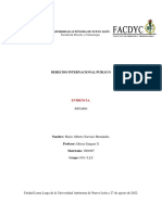 Evidencia#01. Derecho Internacional Público. Estado