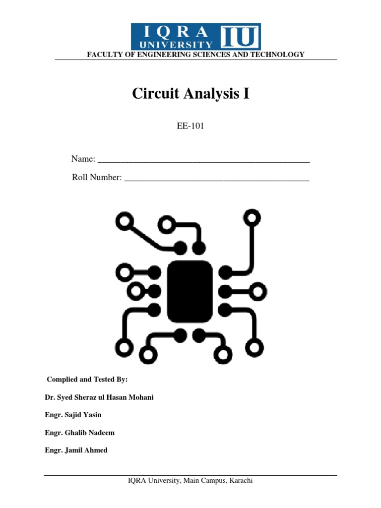 Circuit Analysis Lab Guide | PDF | Electrical Network | Capacitor