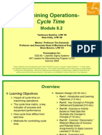 Machining Operations-: Cycle Time